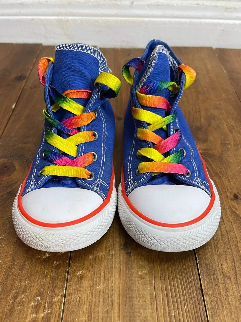 Converse blue high top sneakers toddler size 10